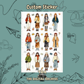 Custom Sticker Sheet (10cm x 19.5cm)